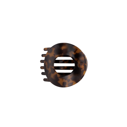 Tortoise | Small | Flat Open Circle Hair Clip