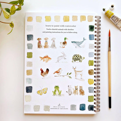 Animals - Watercolor Book w/ Paints