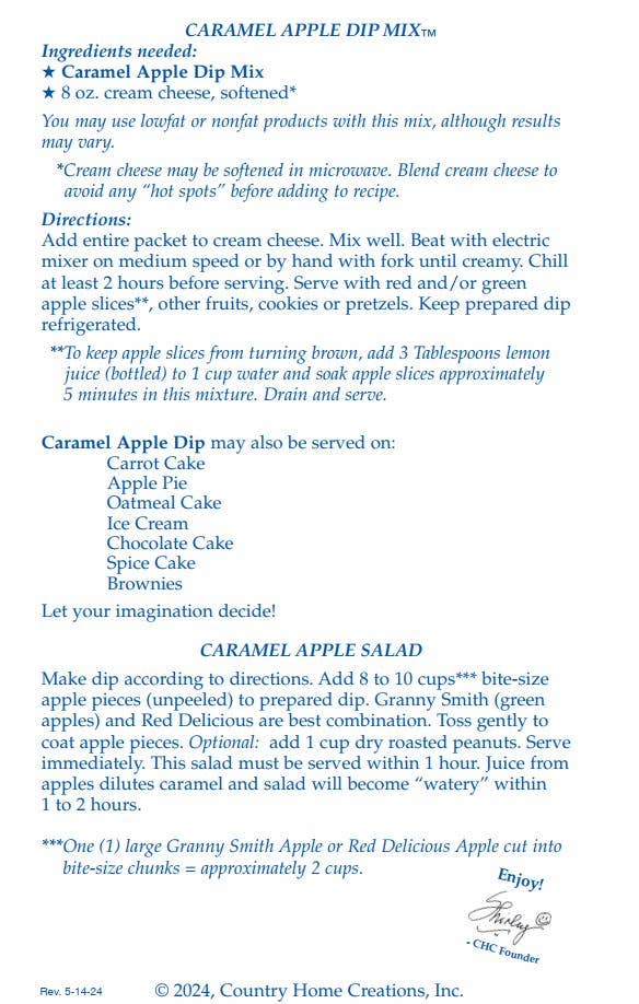 Caramel Apple Dip Mix