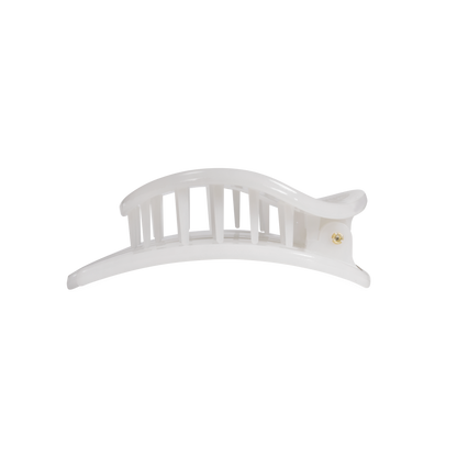 Coconut White | Medium | Flat Circle Hair Clip