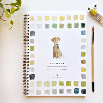 Animals - Watercolor Book w/ Paints