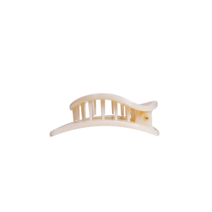 Almond Beige | Small | Flat Open Circle Hair Clip