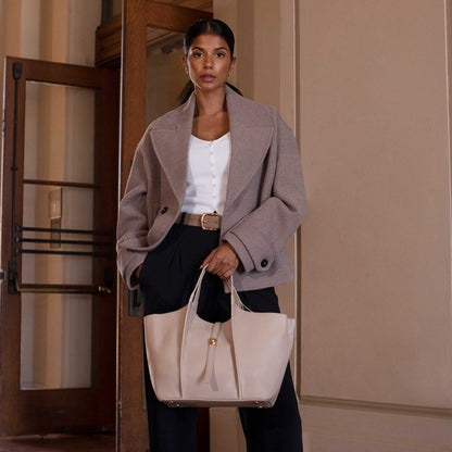 Mushroom Leather Tote