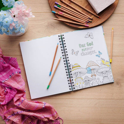 Coloring Book: Spiral Prayers & Praises for Girls