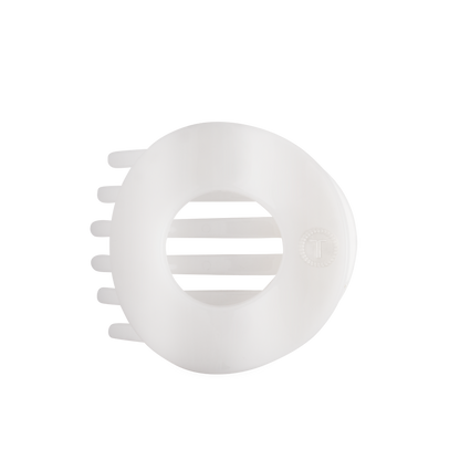 Coconut White | Large | Flat Circle Hair Clip