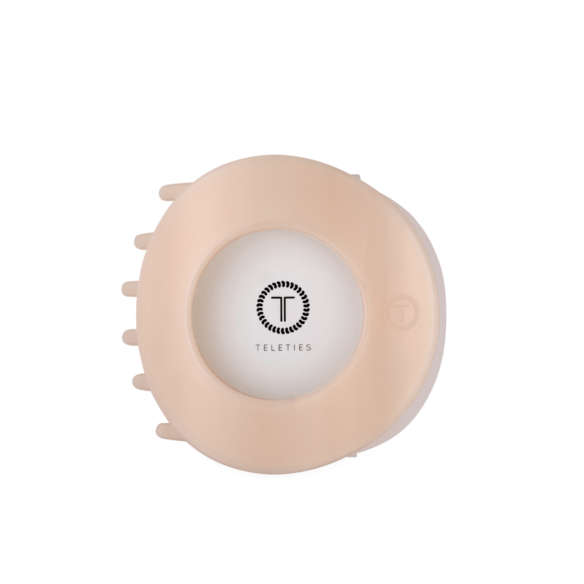 Almond Beige | Large | Flat Circle Hair Clip