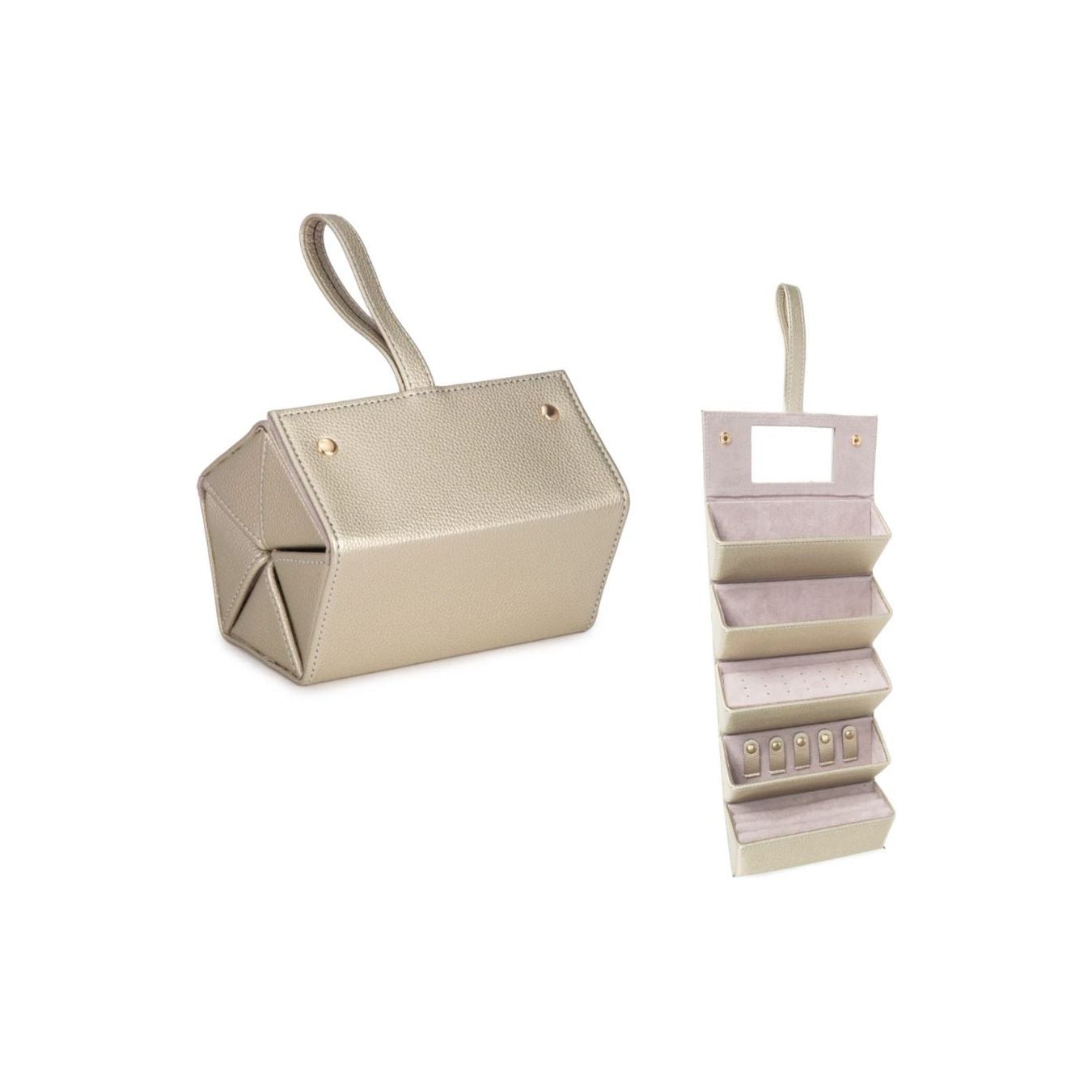 Leah Eyewear & Jewelry Case - Gold