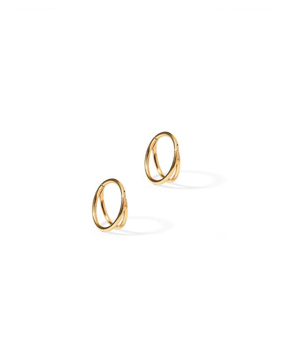 Huggie Earrings - Nylah Gold 10mm