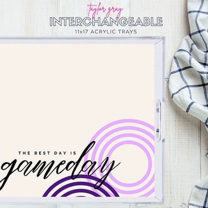 Acrylic Tray: Game Day Set