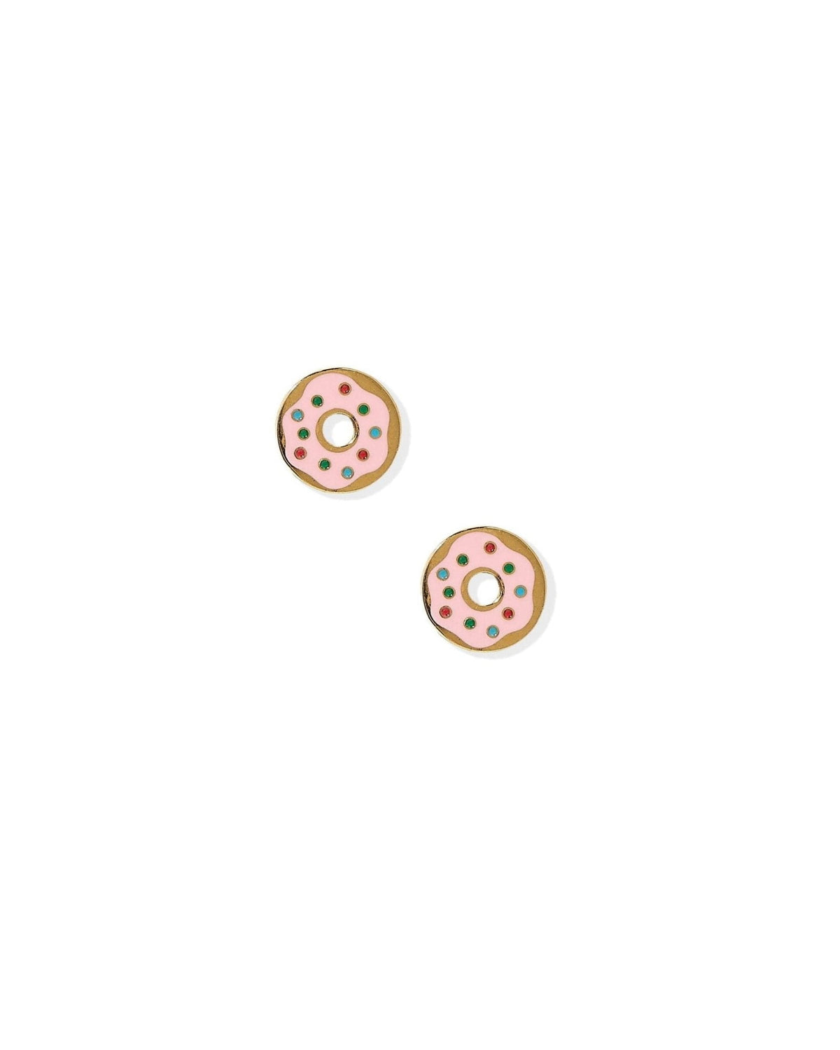 Screwback Stud Earrings - Donut