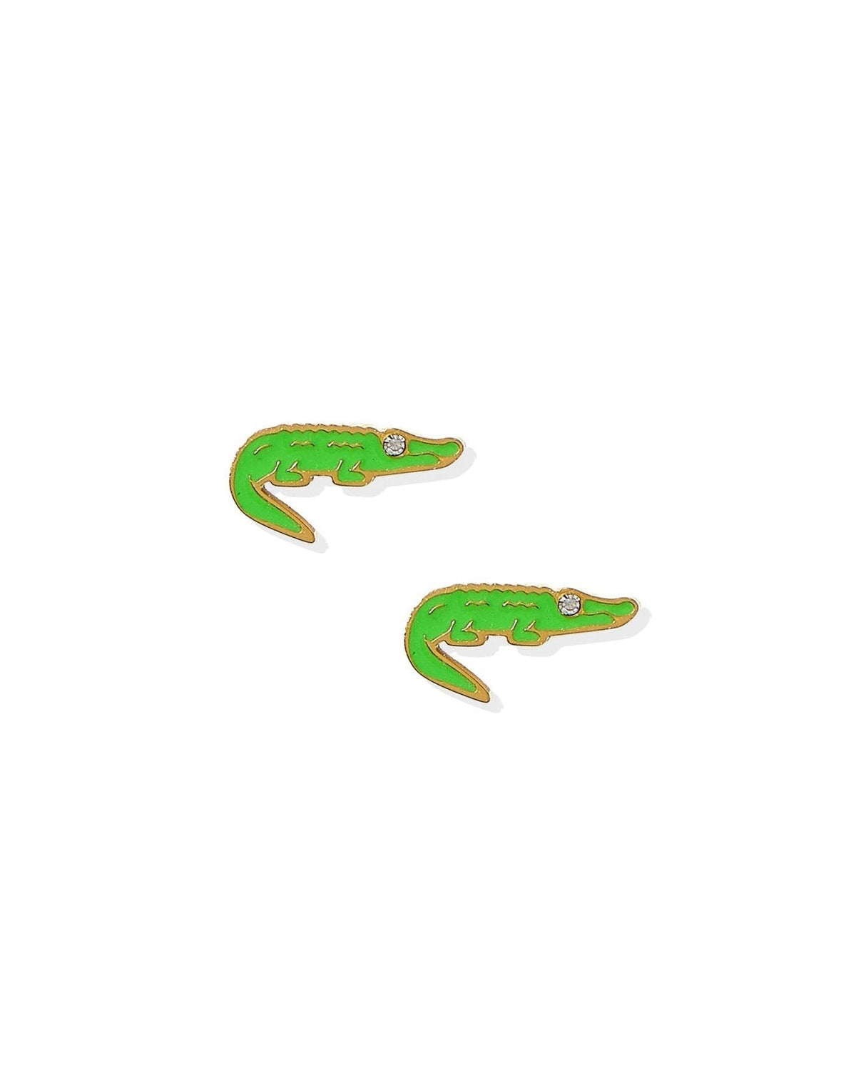 Screwback Stud Earrings - Gator