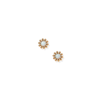 Screwback Stud Earrings - Serena Opal