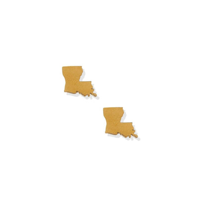 Screwback Stud Earrings - State of Louisiana