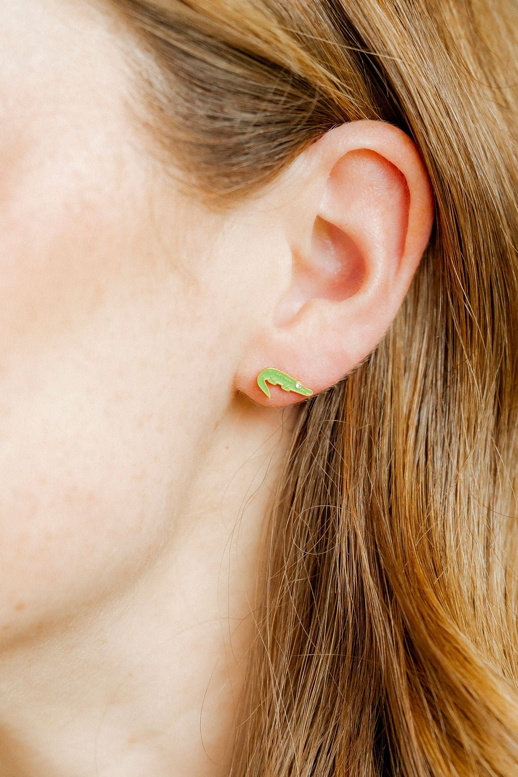 Screwback Stud Earrings - Gator