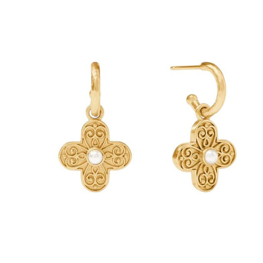 Malta Corinth Hoop & Charm Earring