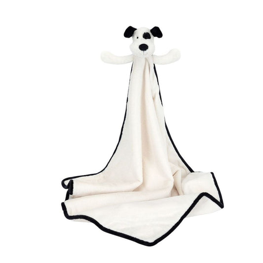 Bashful Black & Cream Puppy Blankie
