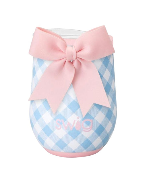 Gingham - Stemless Wine 12oz