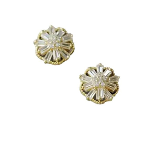 Baguette Flower Studs