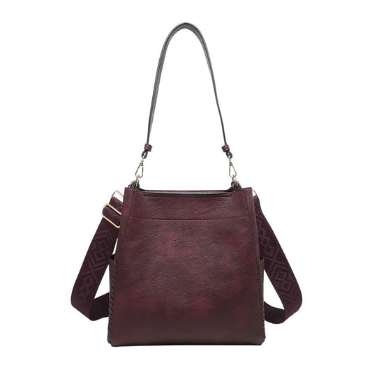 Penny 2-in-1 Bucket Bag: Cherry Lacquer