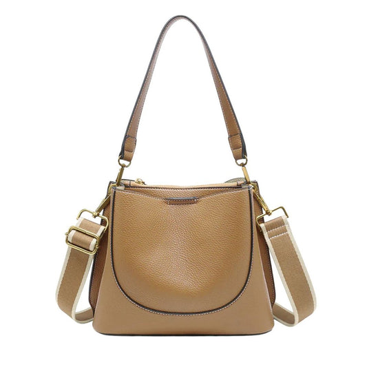 Corinna Shoulder Bag: Tan