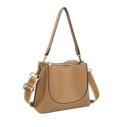 Corinna Shoulder Bag: Tan