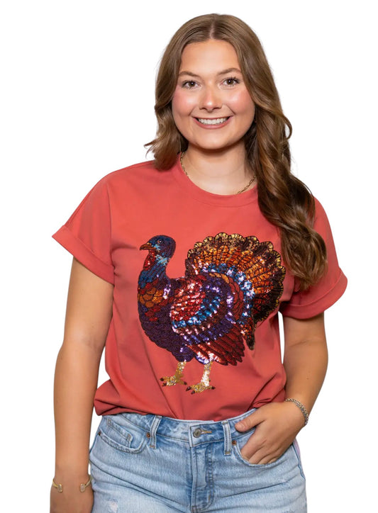 Turkey Time Sequin Tee