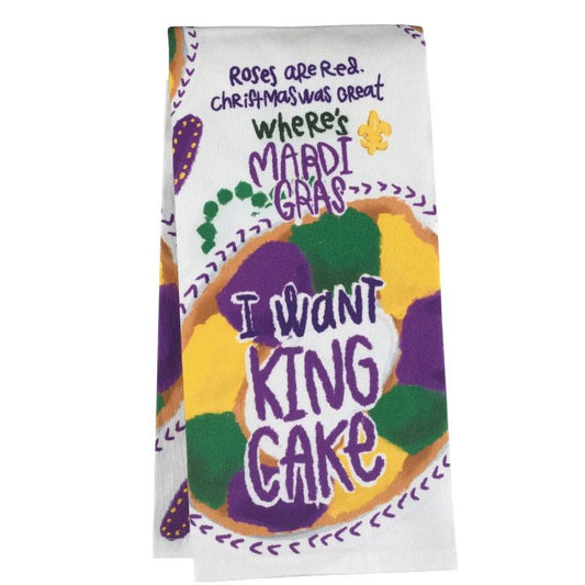 I Want King Cake Towel