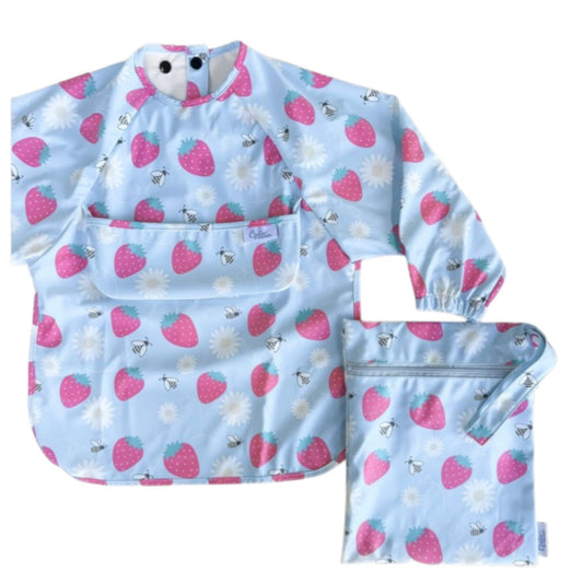 The Grayson Bib - Strawberry Patch