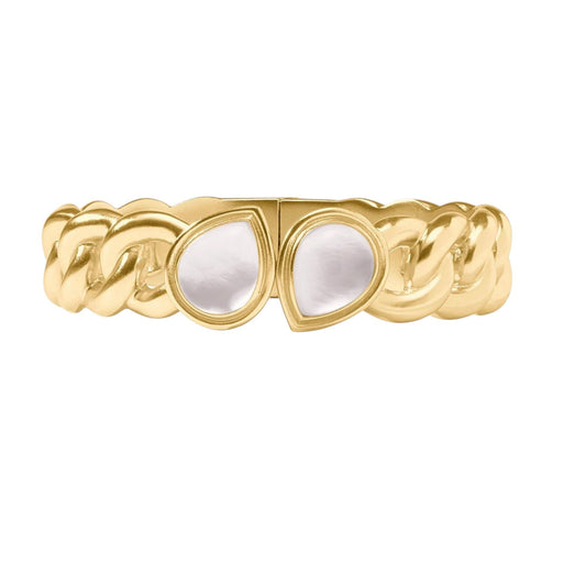 Dolce Hinge Bangle - Clear Crystal - Regular