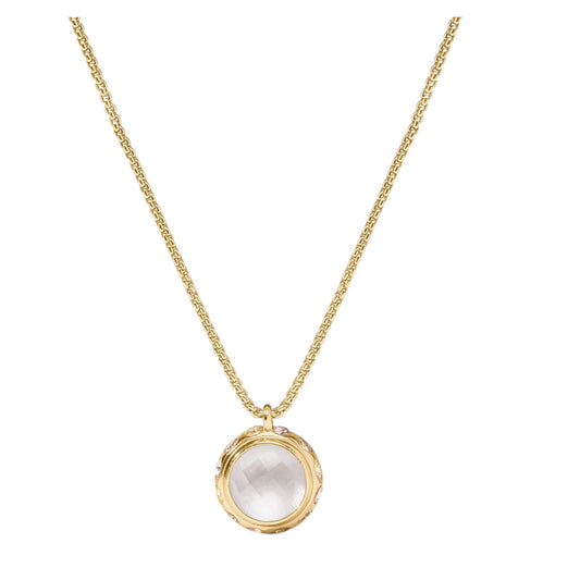 Rainbow Delicate Necklace -  Clear Crystal