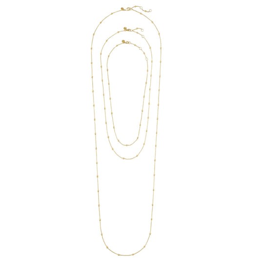 Solara Delicate Necklace - 43.5in Gold
