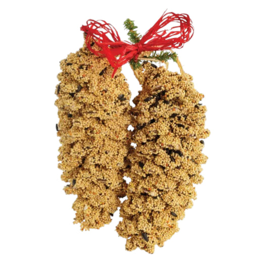 Pine Cone Birdseed Pair