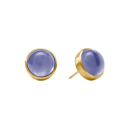 Solara Stud - Tanzanite Blue