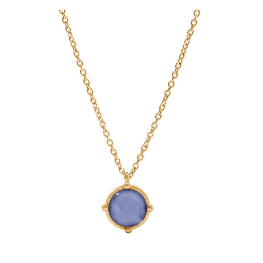 Honeybee Solitaire Necklace - Tanzanite Blue