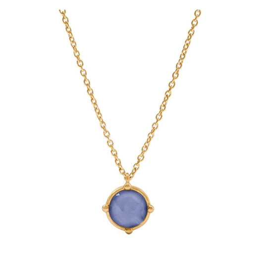 Honeybee Solitaire Necklace - Tanzanite Blue