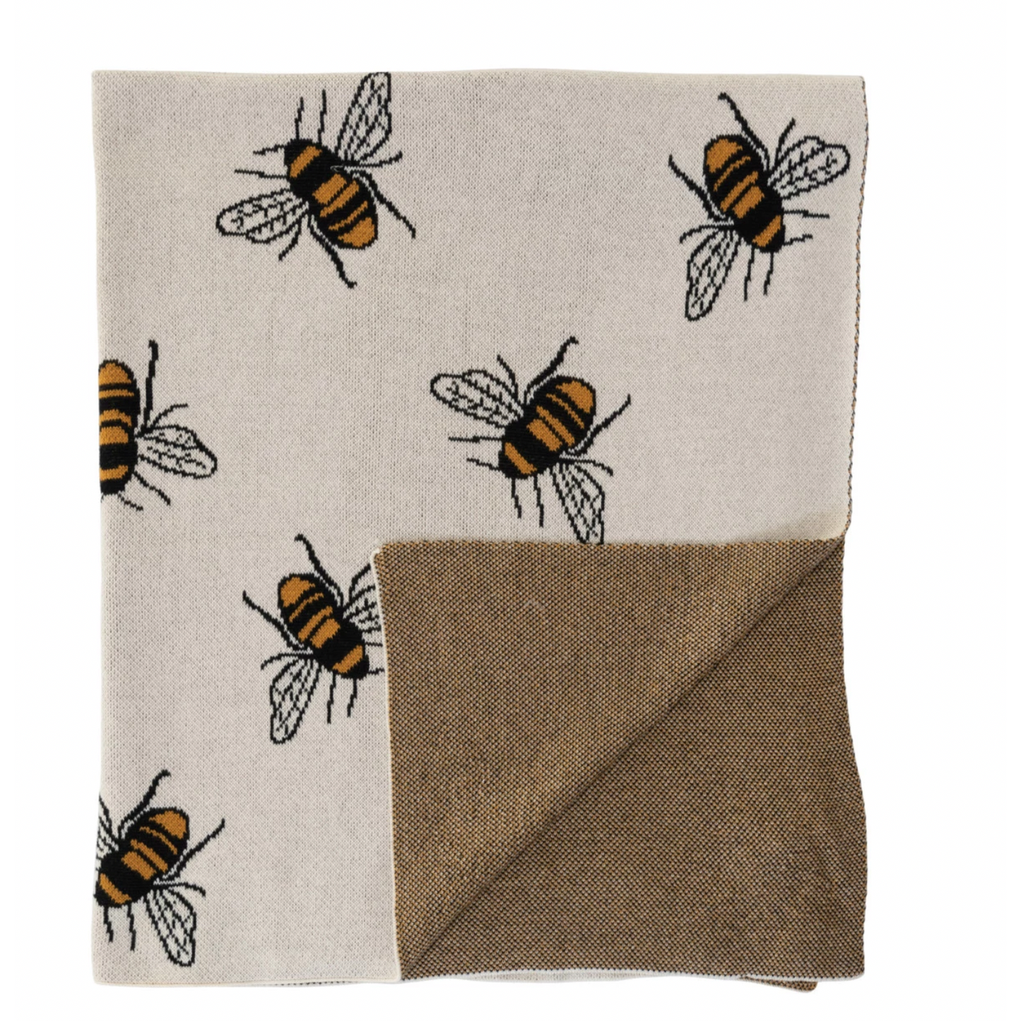 Cotton Knit Bee Blanket