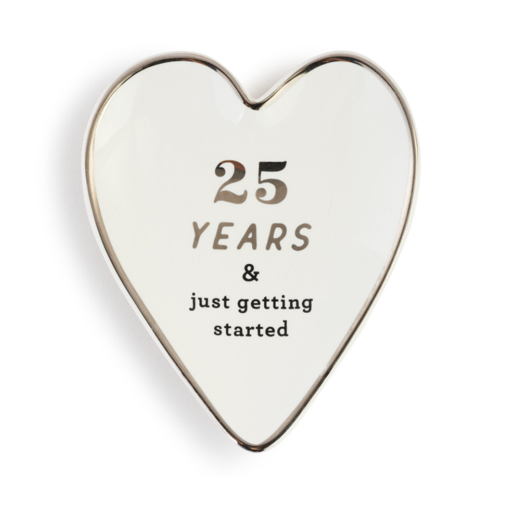 25 Years Art Heart Trinket Dish