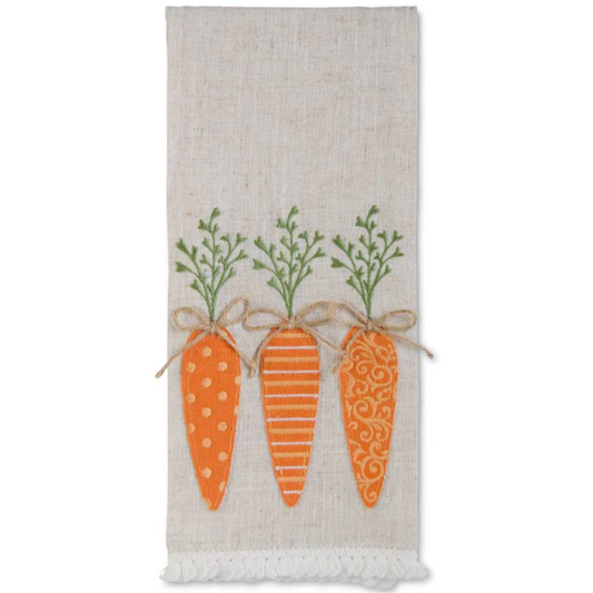 Easter Waffle Towel - Carrots