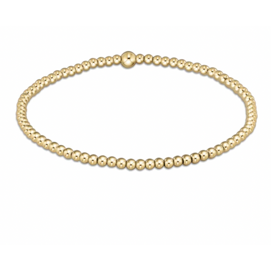 Classic Gold 2.5mm Bead Bracelet
