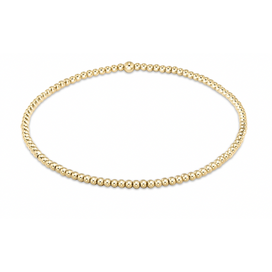 Classic Gold 2mm Bead Bracelet